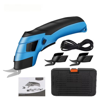 New Cordless Electric Tailoring Scissors USB Charging Suitable for Cutting Cotton Fabric/Leather/Cloth and Other Materials